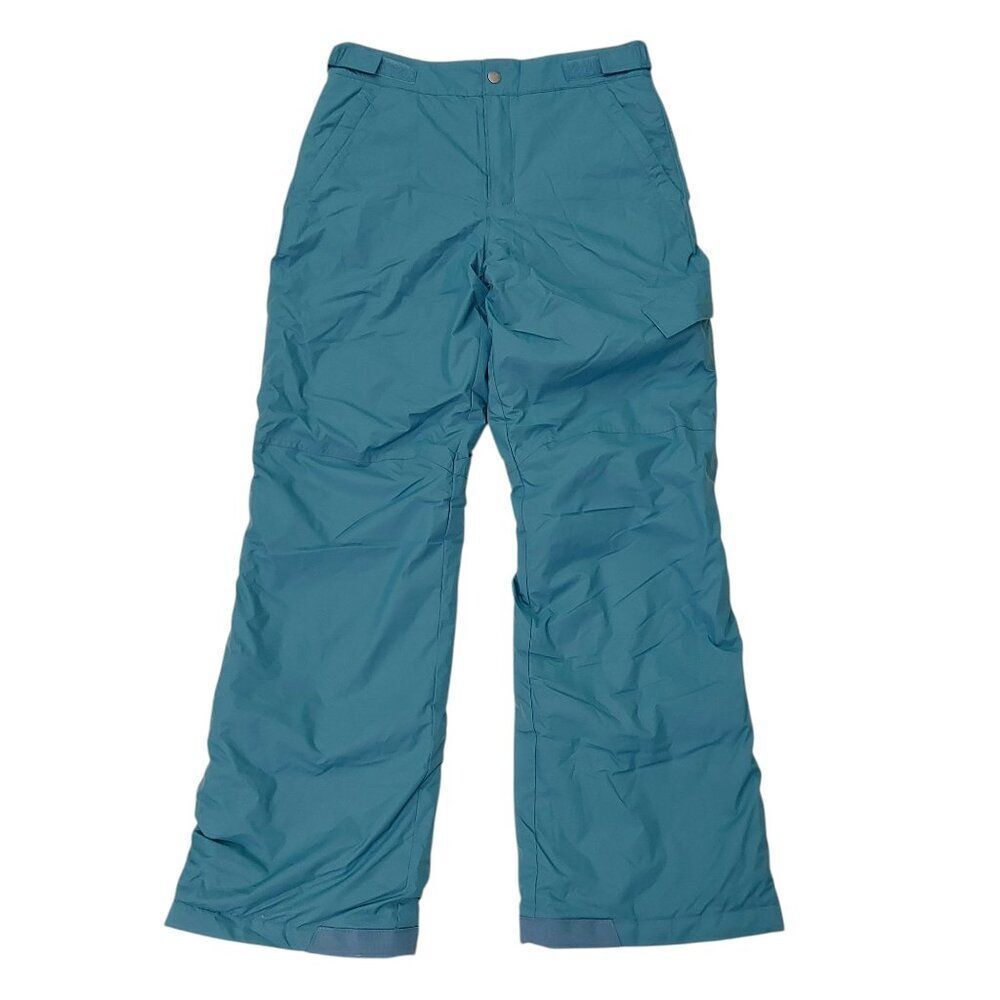 Columbia Ski Snow Pants Youth Large 14/16 Green Insulated Nylon Snowboarding